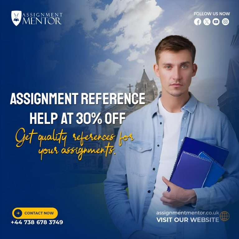 Ensure perfect assignment references with expert help! Get professional assistance and a 30% discount. Boost your grades!